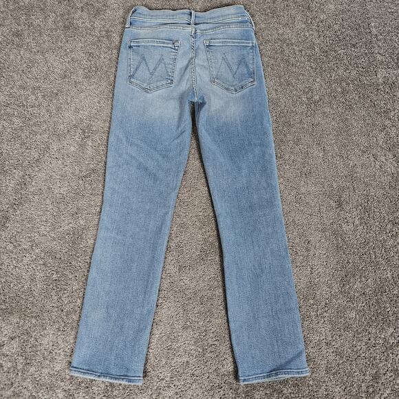 Mother Jeans Women's 27 Blue The Mid Rise Dazzler Ankle In The Blink Of An Eye - Picture 2 of 13